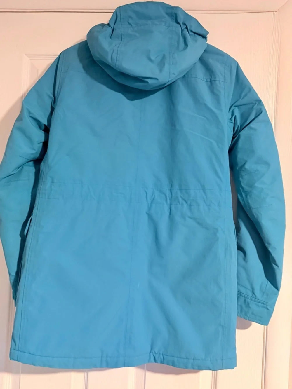 Lands' End Women's Aqua Blue Hooded Ski Jacket - Picture 2 of 10